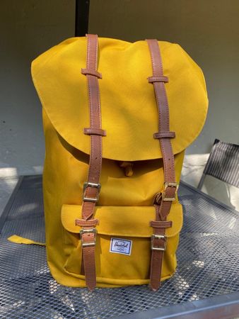 Herschel Rucksack Gelb, Wie neu!
