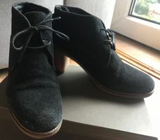 MARC lace up leather ankle boots EU39 with block heel