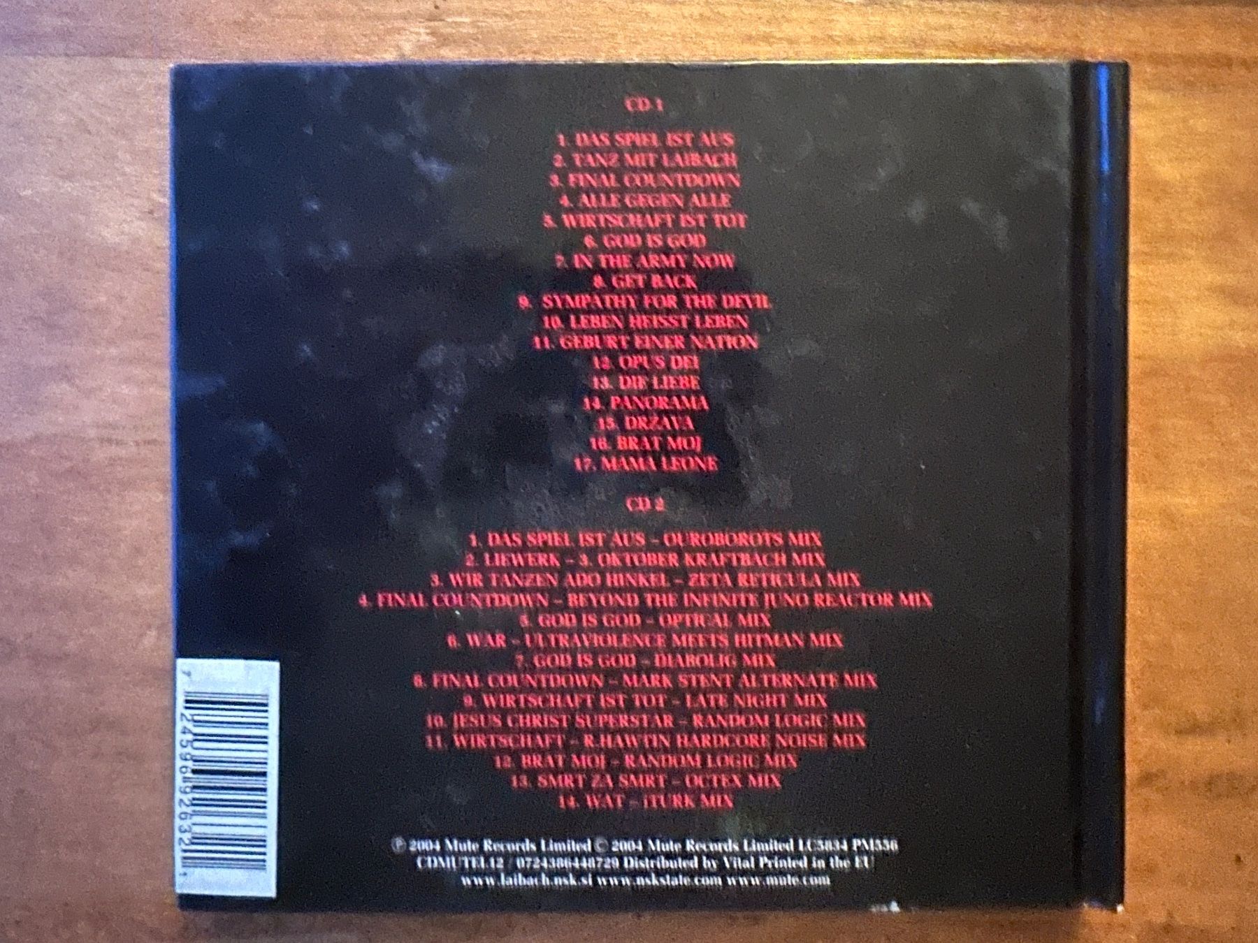 CDs: Laibach ‎– Anthems (CD EBM, Industrial) – Gebraucht aus Horgen von flyingpenguin2000 3