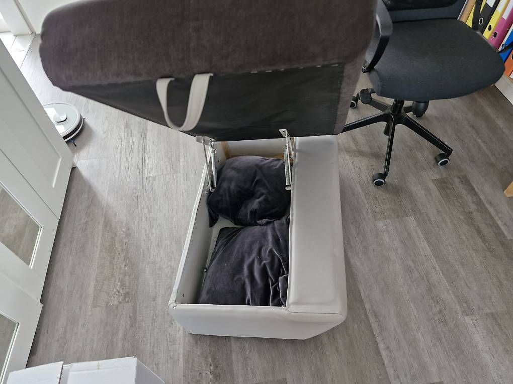 Sofas: Ecksofa / Bettsofa Anthrazit – D'occasion à Biel/Bienne par mor_x958 2