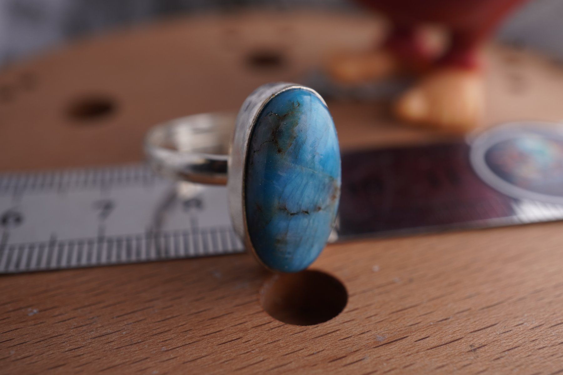 Minéraux & Lithothérapie: Apatit Blau   ring Grösse  Variabel     (Räumung!) – Neuf avec emballage d'origine à Eschenbach SG par topstone 2