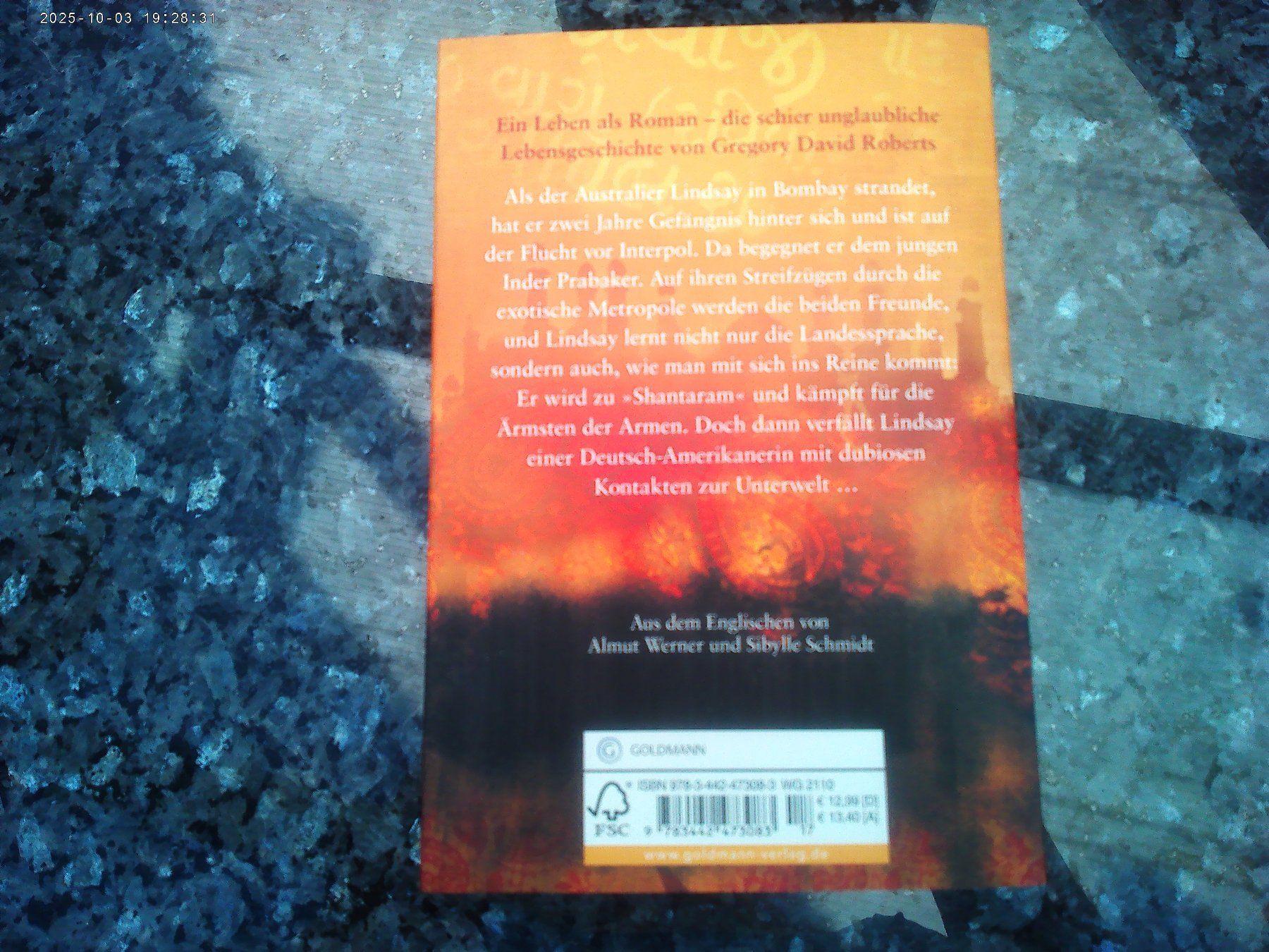 Bücher: Shantaram von Gregory David Roberts – Gebraucht aus reitnau von Sib7 1