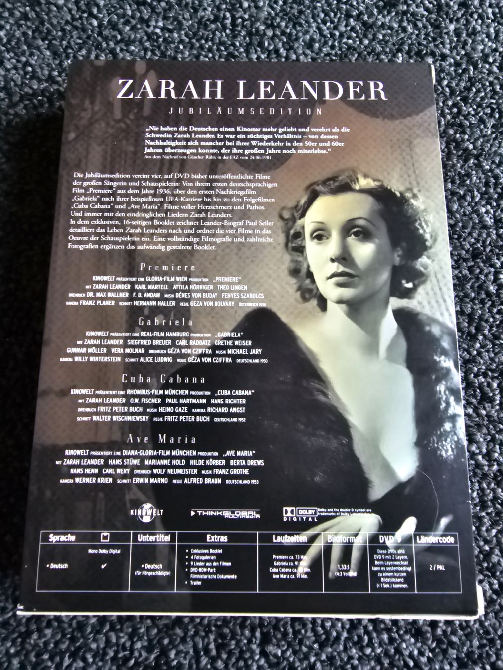 Tutti i DVDs: Zarah Leander Jubiläumsedition  – Usato da Ruswil venduto da jan_bxl5 1