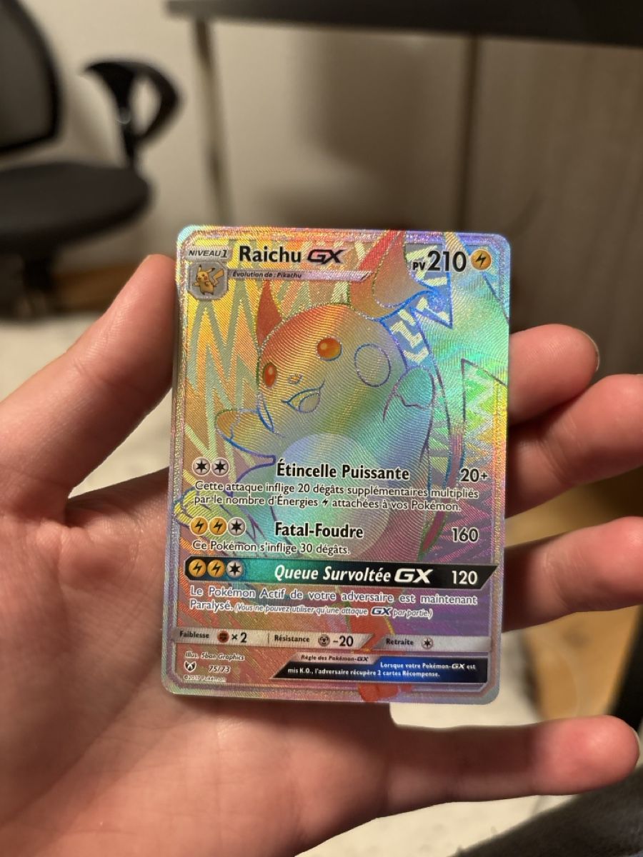 Pokémon Sammelbilder & Trading cards: Raichu Gx Rainbow Played shining legends 75  – Gebraucht aus St.Gallen von Xenia-1234