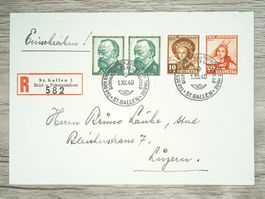 TR93 Enveloppe Suisse Journée du Timbre 1940