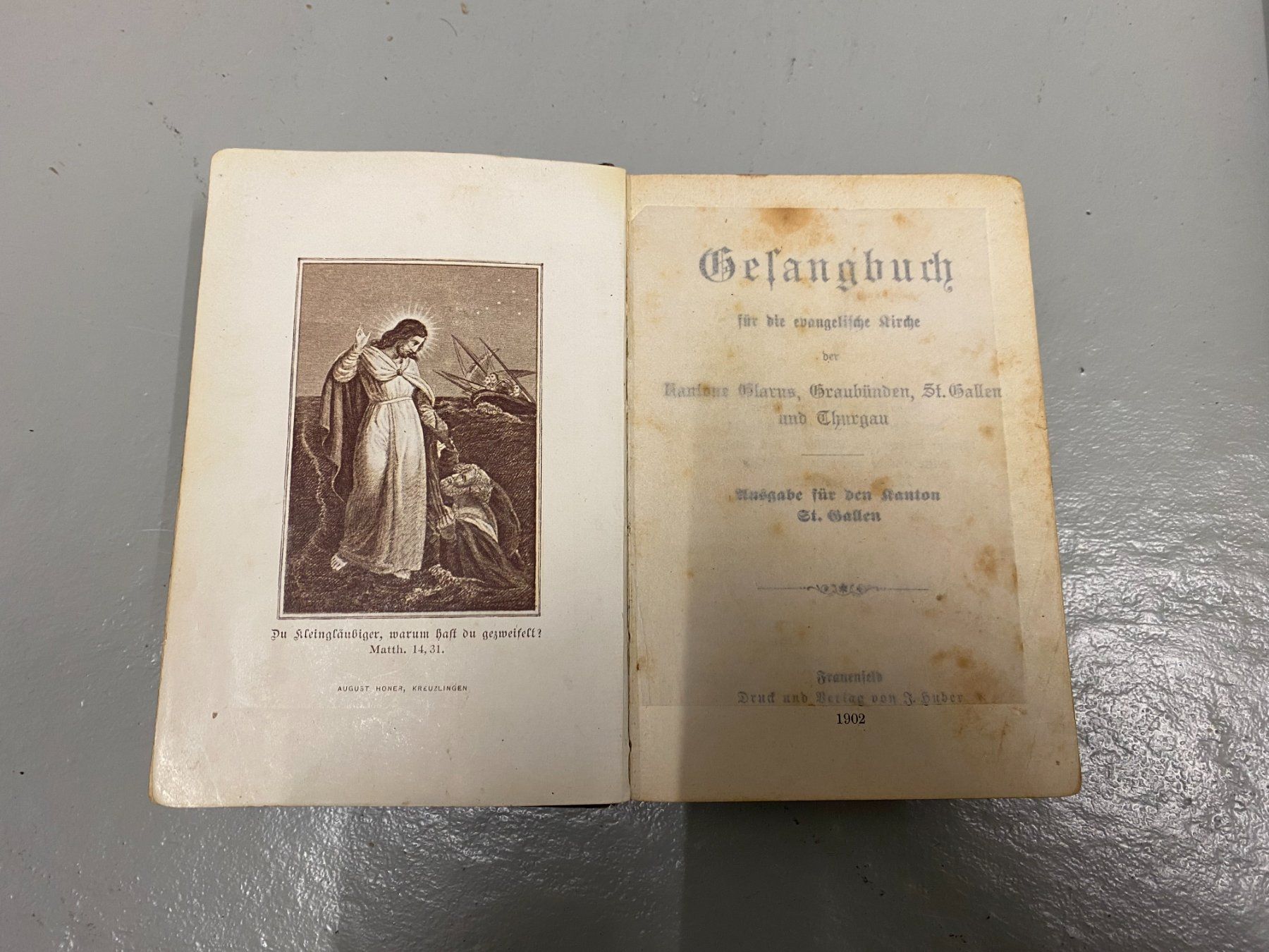Bücher: Antikes Gesangbuch mit Box, 1902 – Gebraucht aus Unterterzen von bac_287t 2