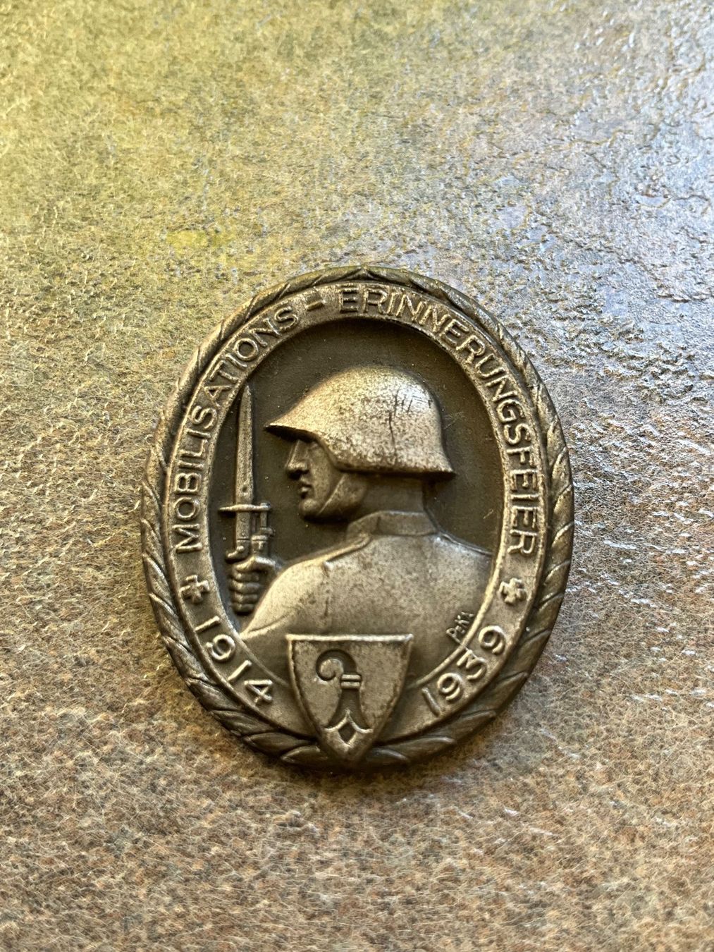Schweizer Armee Placchette & Badge: Abzeichen Mobilisation 1914 1939 – Usato da Basel venduto da elster1986