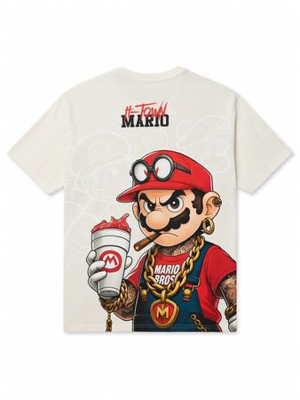 T-shirt Mario Bros, taille L, Neuf 
