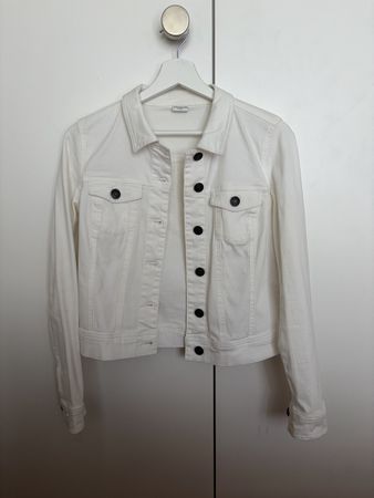Kurze weisse Jeansjacke Jacqueline de Yong, Grösse XS