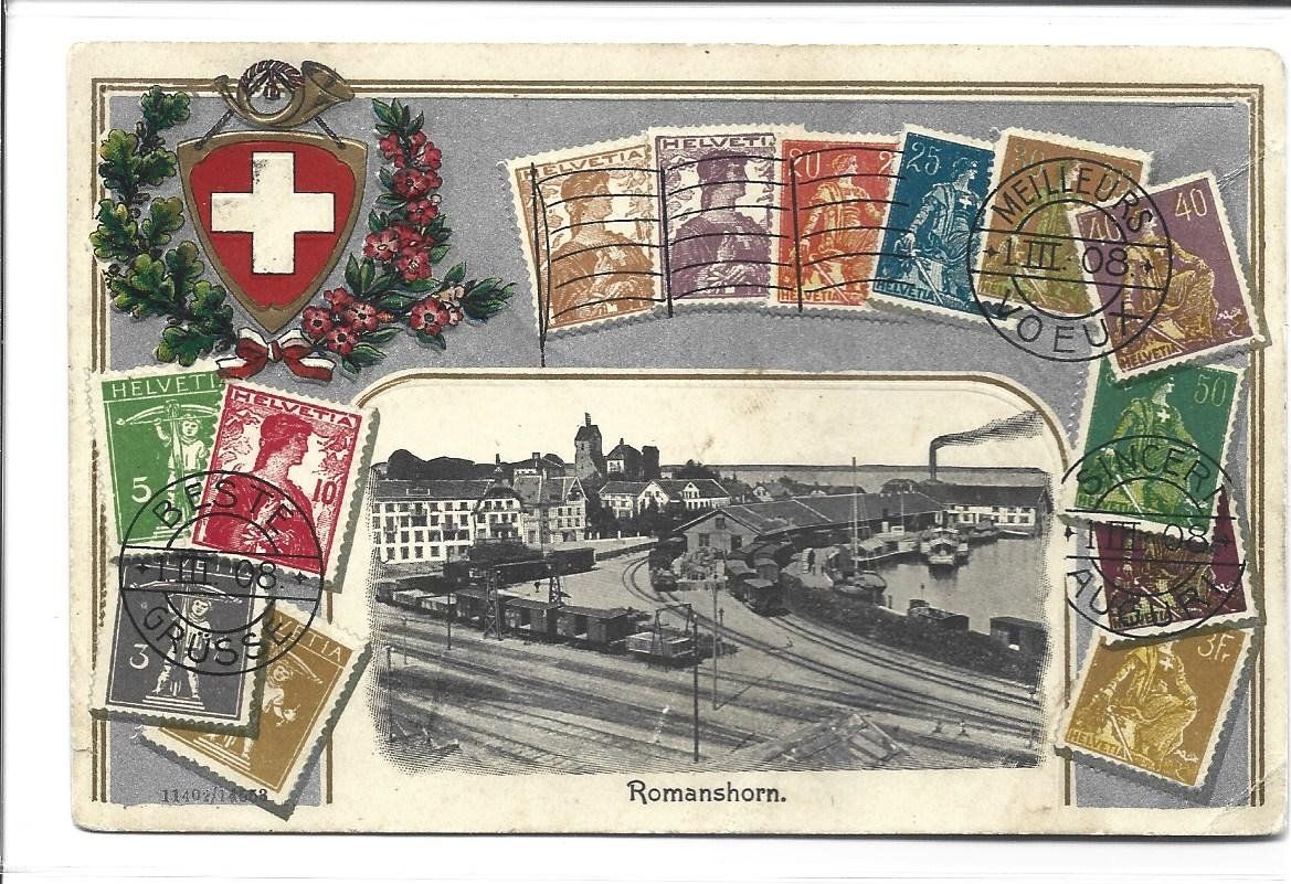 Cartoline postali: AK Romanshorn Präge – Usato da Appenzell venduto da mai25