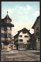 Luzern, Strassenpartie mit Cigarren Hand