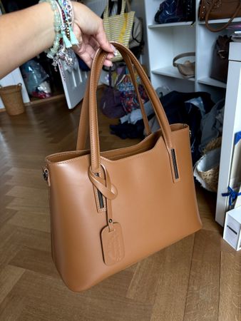 Elegante Vera Pelle Lederhandtasche (made in italy)