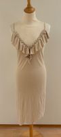 Kleid - Wildleder Imitat - hell beige - Grösse T1
