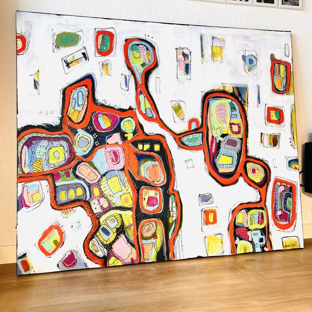 Dipinti: Abstraktes Acrylbild, Unikat, 120x100cm – Nuovo e nell'imballaggio originale da Kreuzlingen venduto da eszanza 1