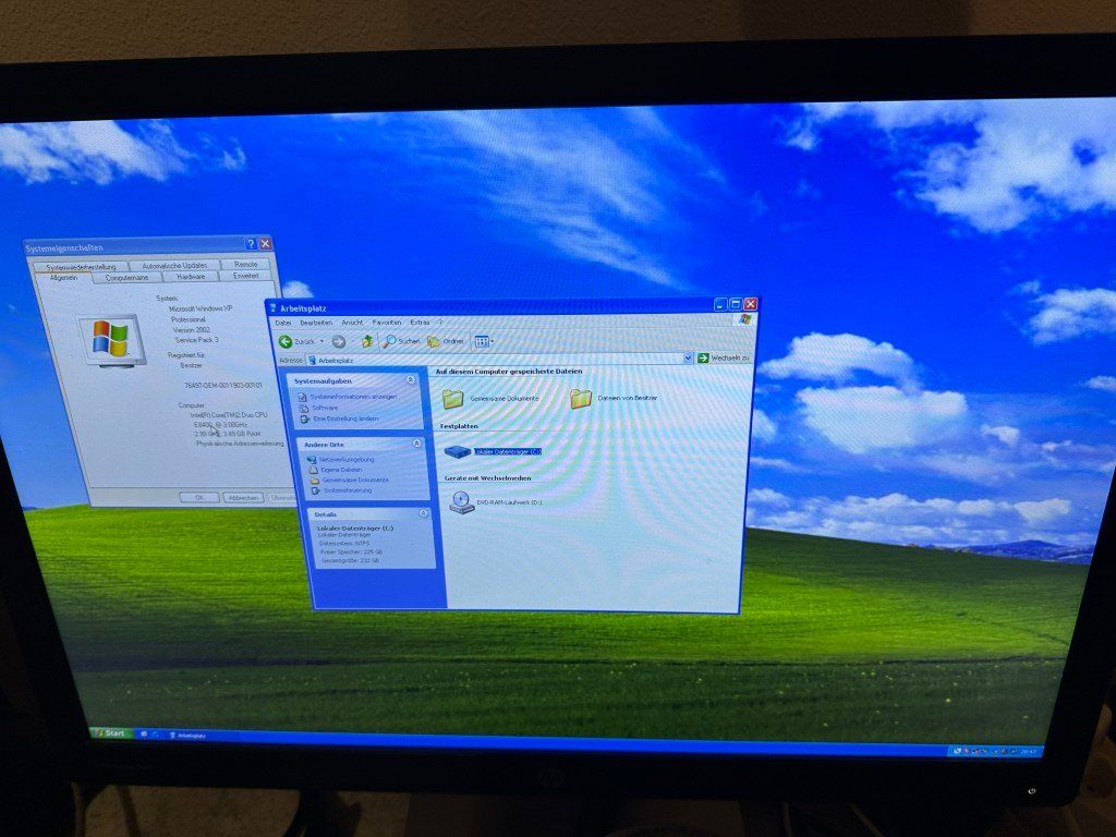 Hewlett Packard PCs: Computer HP 8000 Elite mit Windows XP Pro neu installiert – D'occasion à Brunnen par 23068 1