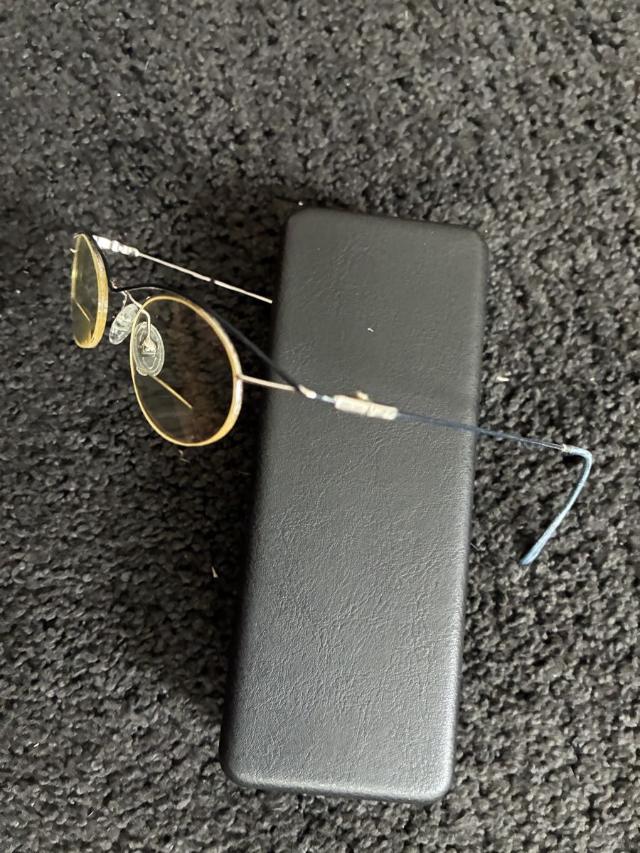 Occhiali & Lenti: Brille silber/blau rund mit Etui – Usato da Bolligen venduto da Vroni23 1