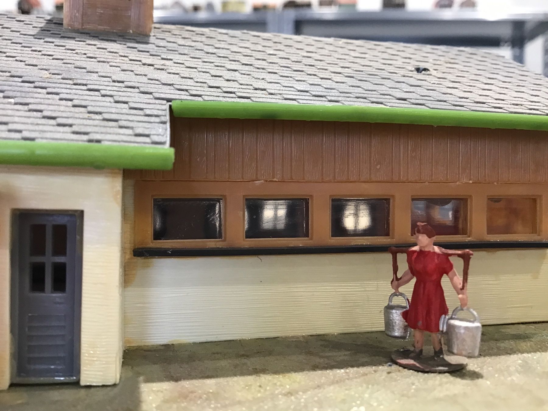Faller Modellini di ferrovie: H0 Modellbahn Stall/ Bauernhaus FALLER – Usato da Männedorf venduto da Spezial-Modelle 2