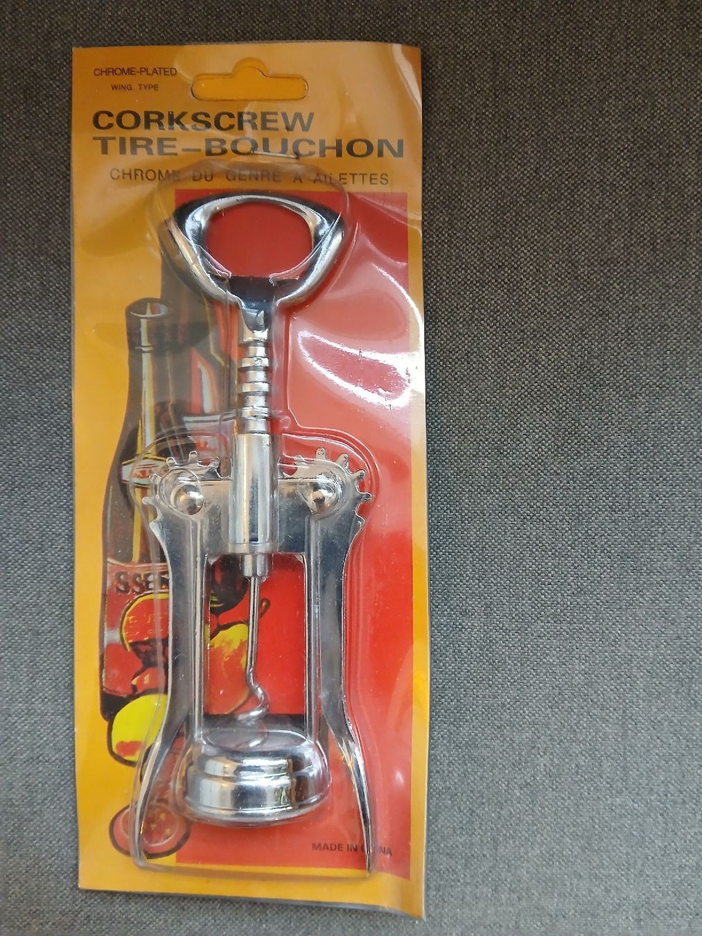 Apribottiglie & Tappi per chiusura: NEW! Chrome-Plated Winged Corkscrew - New in Package! – Nuovo e nell'imballaggio originale da Dübendorf venduto da LoRi-2026