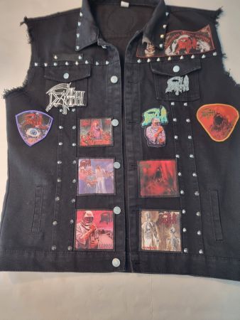 Death Metal Band Battle Jacket L Chuck Schuldiner