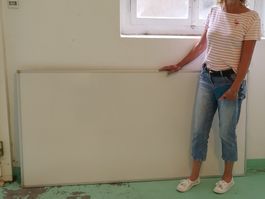 White-Board, hochwertig, Stahlblech, UNBENUTZT (NP: 498.00)