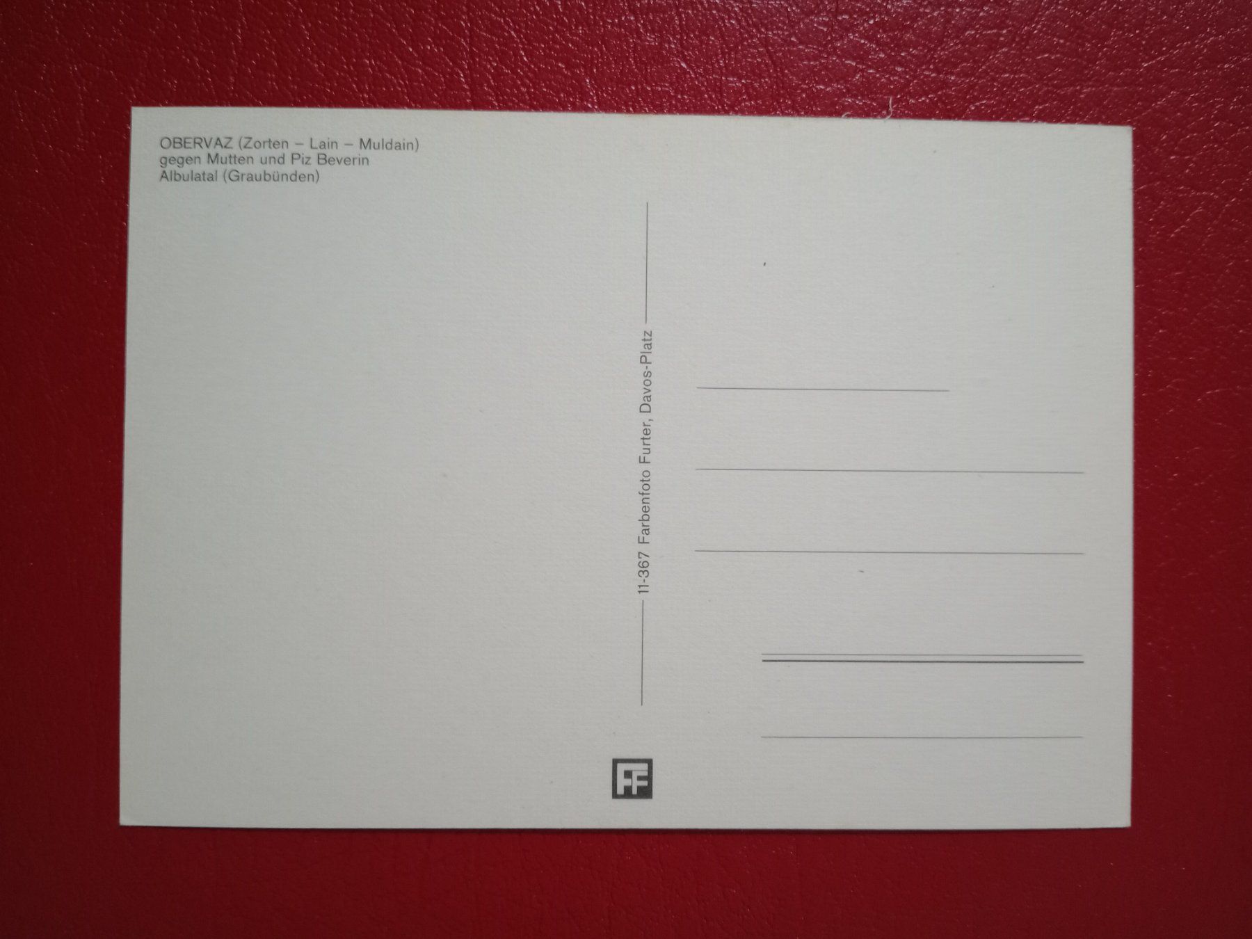 Cartes postales: AK Panorama Obervaz Gemeinden Graubünden – D'occasion à Küttigen par Melisch1000 1
