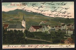 AK Herisau, Kath. Kirche mit Mühlebühl