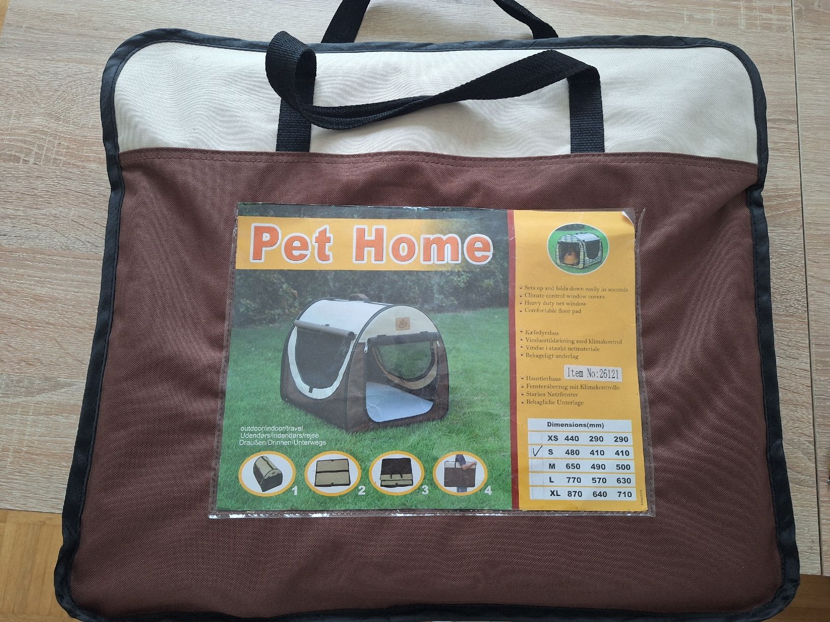 Cucce & Letti: stabile Stoffbox braun mit Tasche – Usato da Binz venduto da pia_ph77