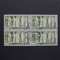 1955 Nr. 218x im 4er Block von LAUSANNE