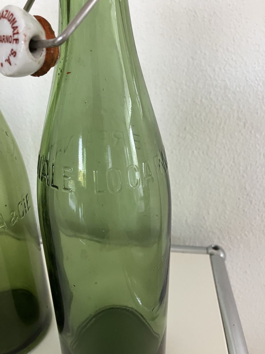 Verres, cruches & bouteilles: 3 antike Bierflasche – D'occasion à losone par china06 1