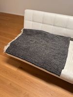KidHemtex 100% Wool Grey Herringbone Throw Winter Decke