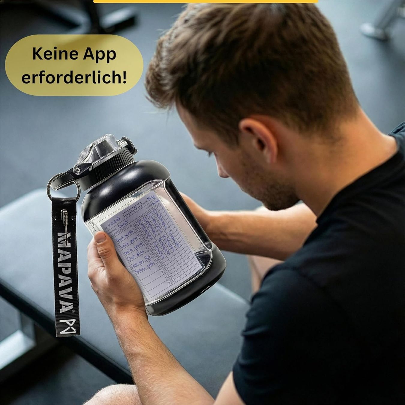 Trinkflaschen & Thermosflaschen: MAPAVA Trinkflasche 1.5L mit Trainingskarten – Neu und originalverpackt aus Suhr von SchnapperCH 3