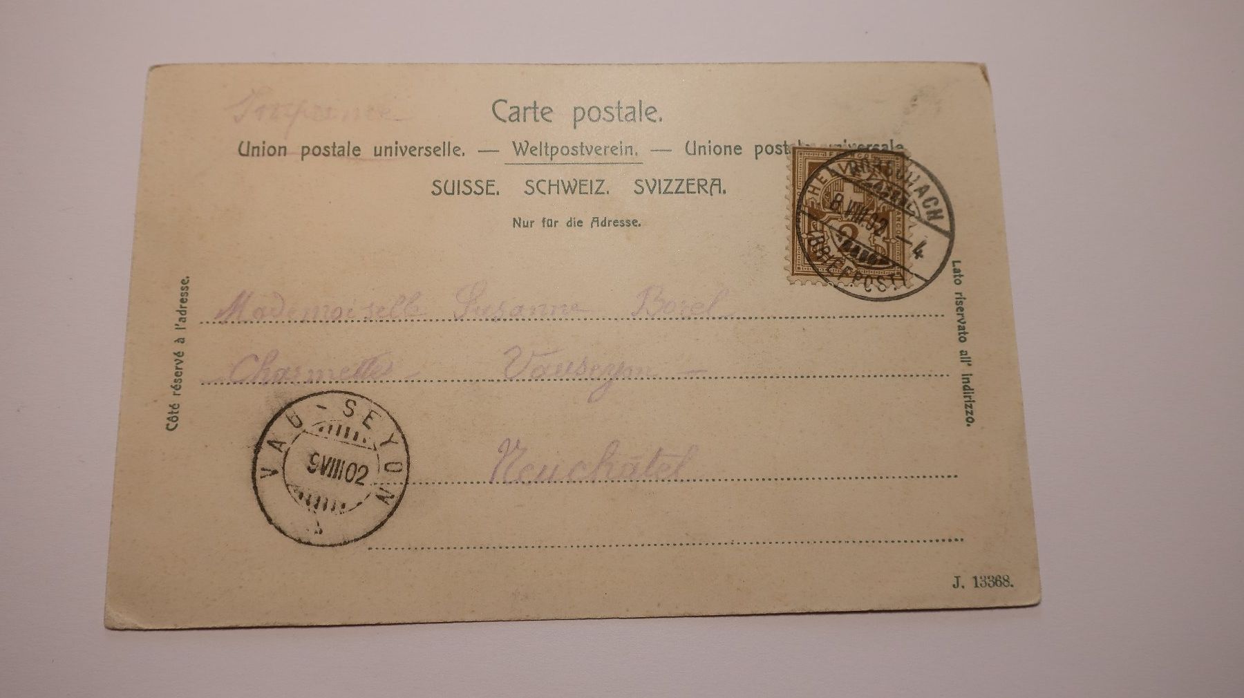 Cartes postales: Gruss aus Rorschach 1902 – D'occasion à Cormoret par Pascalll2001 3