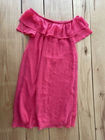 Vero Moda Kleid Carmen-Ausschnitt pink Grösse M neuwertig