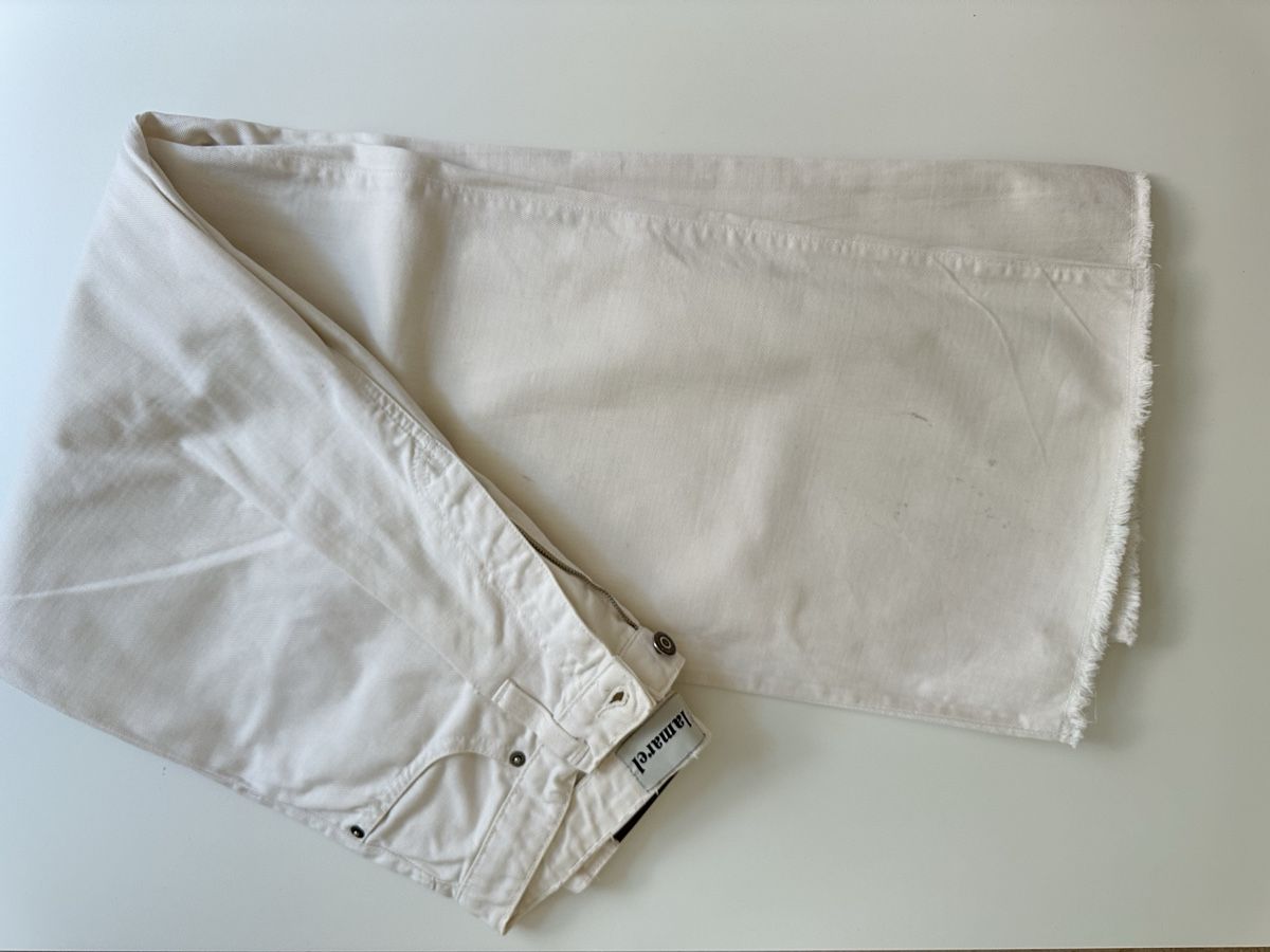 Lamarel Jeans: Lamarel Straight Leg Jeans Weiss Gr. M – Usato da Zürich venduto da tmarina 3