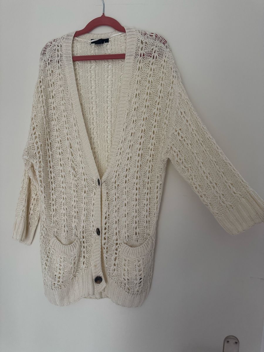 Maglioni & Felpe: Wunderschöne Strickjacke, Creme, Oversize, Herbst-Look! – Usato da Bassersdorf venduto da schokoart.ch 1