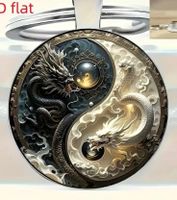 Schlüsselanhänger Ying Yang Drachen