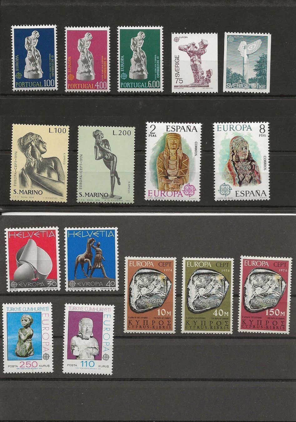 Alle Briefmarken: Europa 1974 Pays complets ** – Neu (gemäss Beschreibung) aus Sion von PierreP01 2
