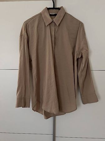 Damen Hemd OXXO beige langarm Grösse S 38 guter Zustand