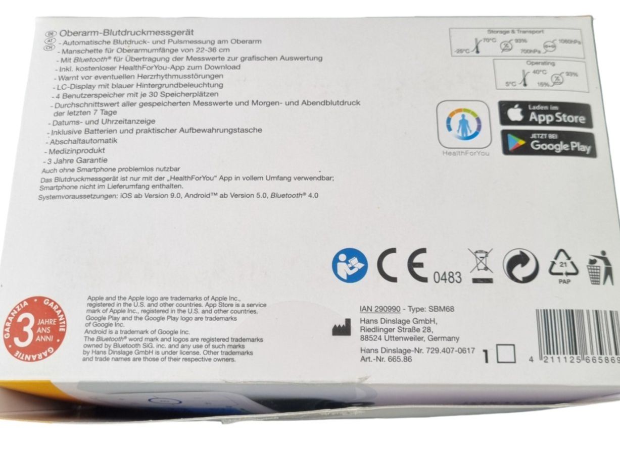 Appareils médicaux: SILVER CREST Oberarm Blutdruck Messgerät – D'occasion à Wangen b. Olten par Restwert_Wangen 4