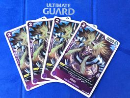 4x One Piece TCG - Shiki Holo Playset