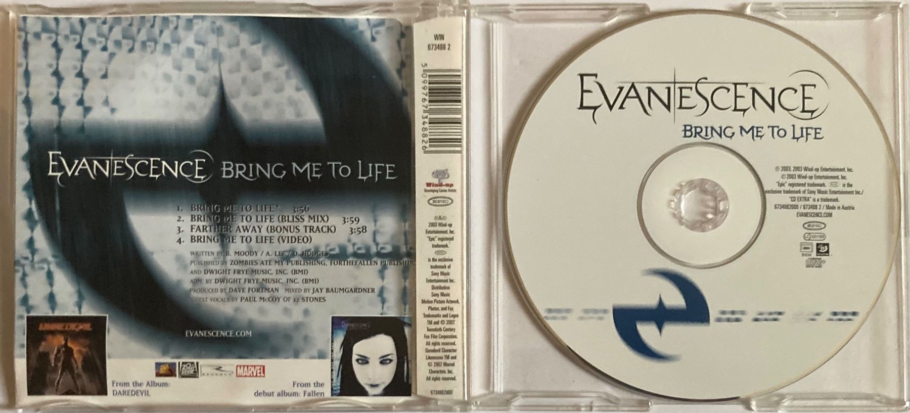 CDs: EVANESCENCE - BRING ME TO LIFE – Gebraucht aus Poliez-Pittet von Newtown-Records 1