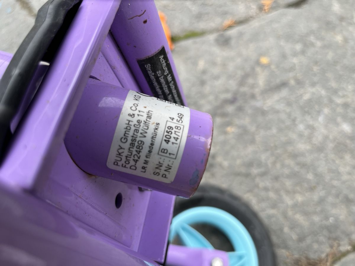 Puky Veicoli per bambini: Puky 4059 Laufrad Flieder – Usato da Schönenwerd venduto da Phipsz 6