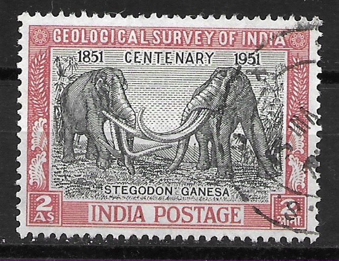 Tutti i francobolli: Indien 1951: Urelefanten – Usato da Zürich venduto da Rainstamps