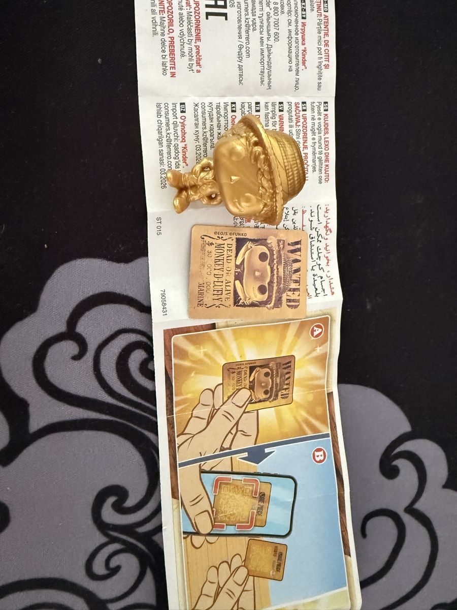 Funko Statuette: Gold Luffy. Kinder Joy figure  – Nuovo (secondo la descrizione) da Beromünster venduto da fia_rty7