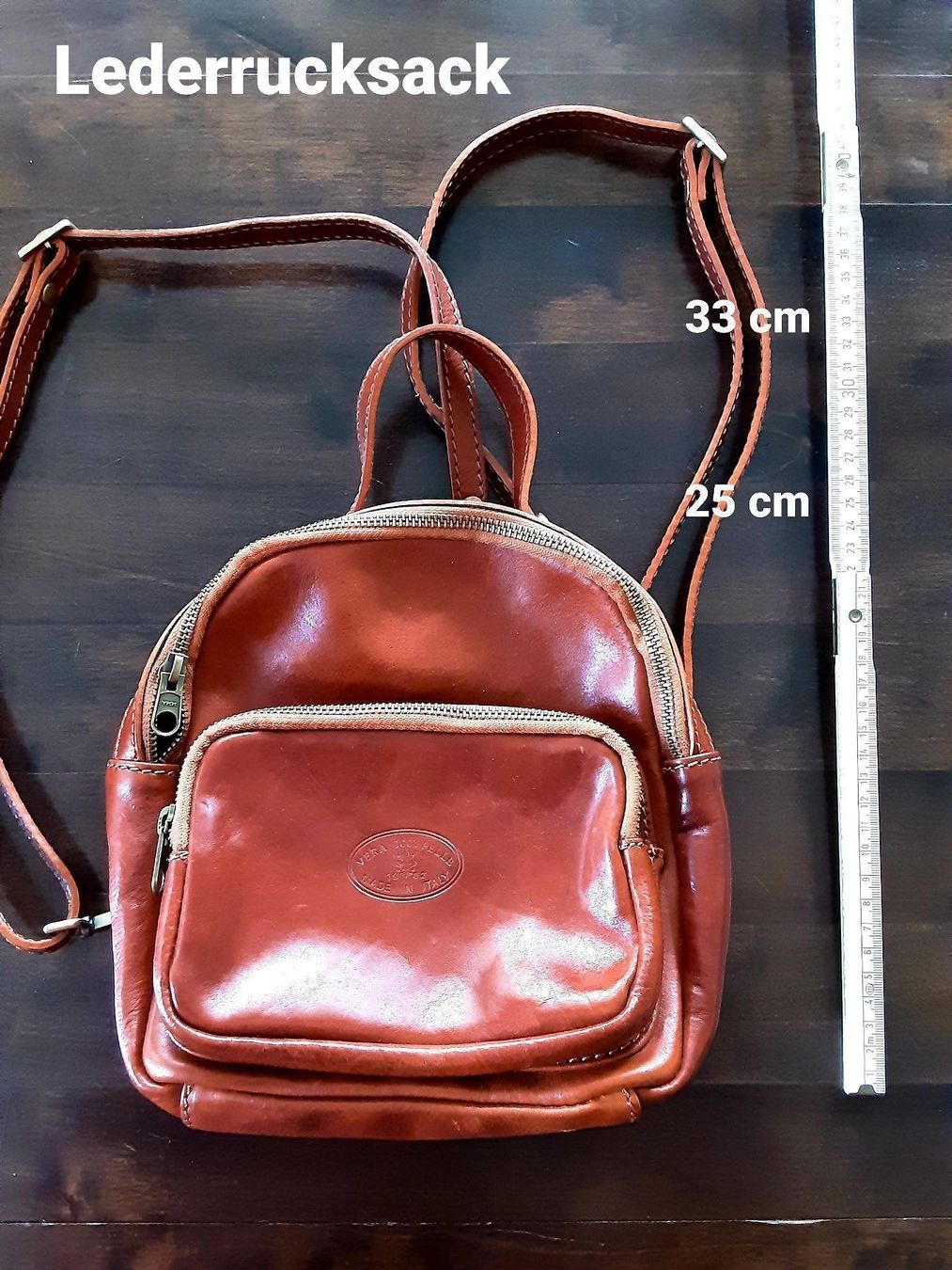 Zaini: Lederrucksack (Farbe: Cognac) – Nuovo (secondo la descrizione) da Bern venduto da Javero