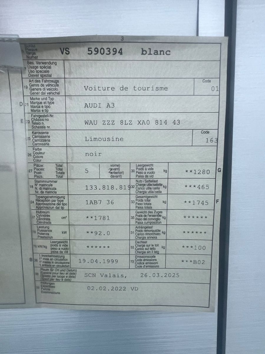 Audi Autos: Audi a3 1.8 Automat – D'occasion à Rothrist par jr_returns 5