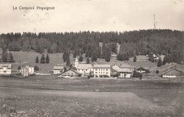 Le Cerneux-Péquignot NE Panorama mit Kirche