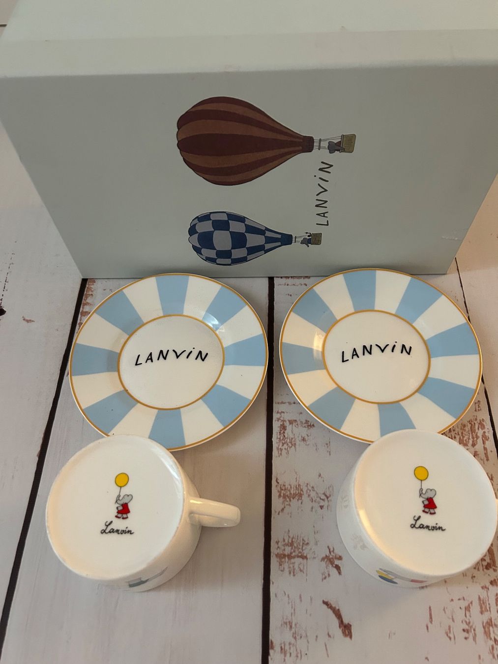 Set di piatti: LANVIN Espresso Tea Cup & Saucer Set 2 Pieces – Nuovo (secondo la descrizione) da Zürich venduto da Ferienan 4