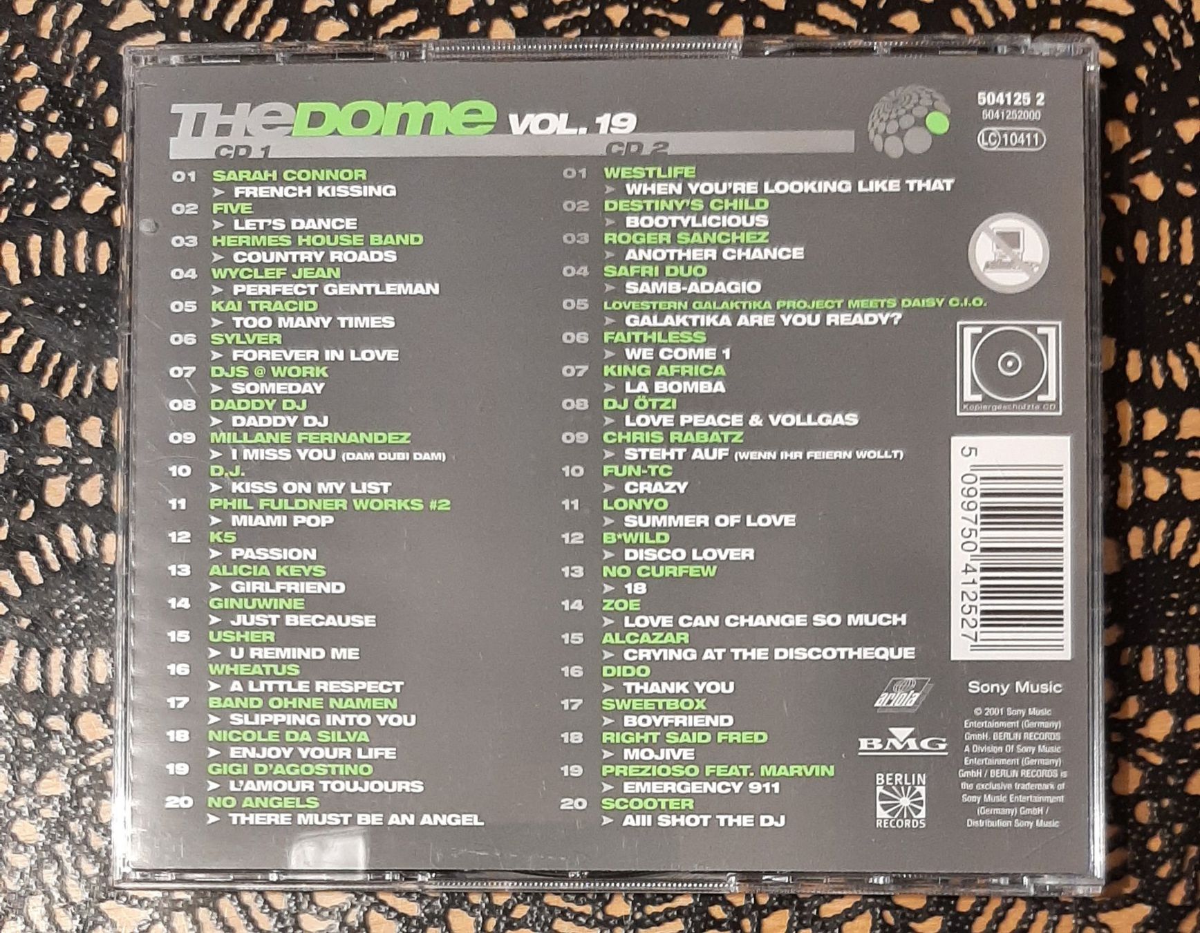 CD: The Dome Vol. 19, Doppel-CD 2001, Hit Compilation, Sampler – Usato da Amriswil venduto da Celini3 1
