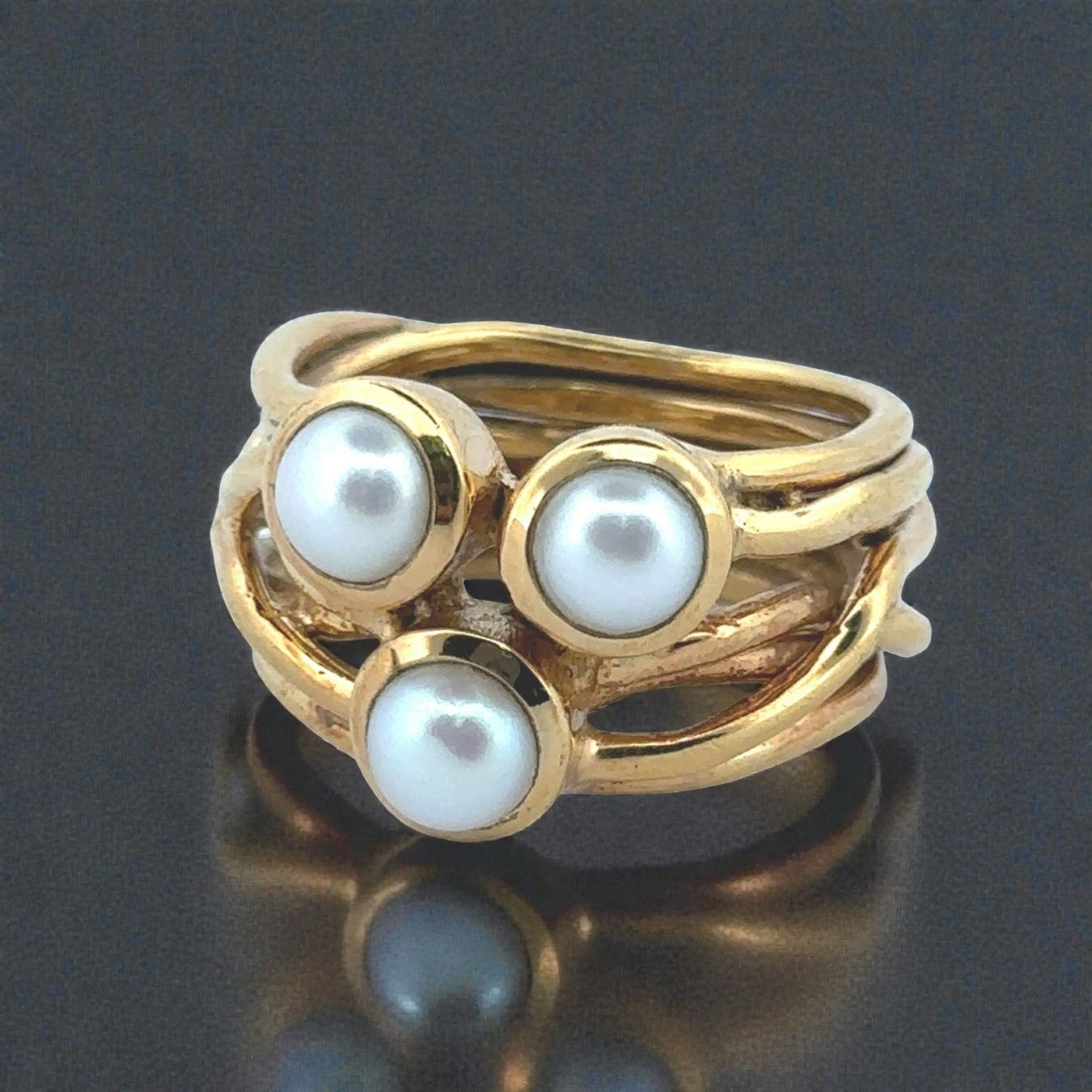 Olga Ribler Ringe: Statement Perlen Silber Ring 925  Grösse 64 – Neu (gemäss Beschreibung) aus Luzern von Schmuckoutlet 2